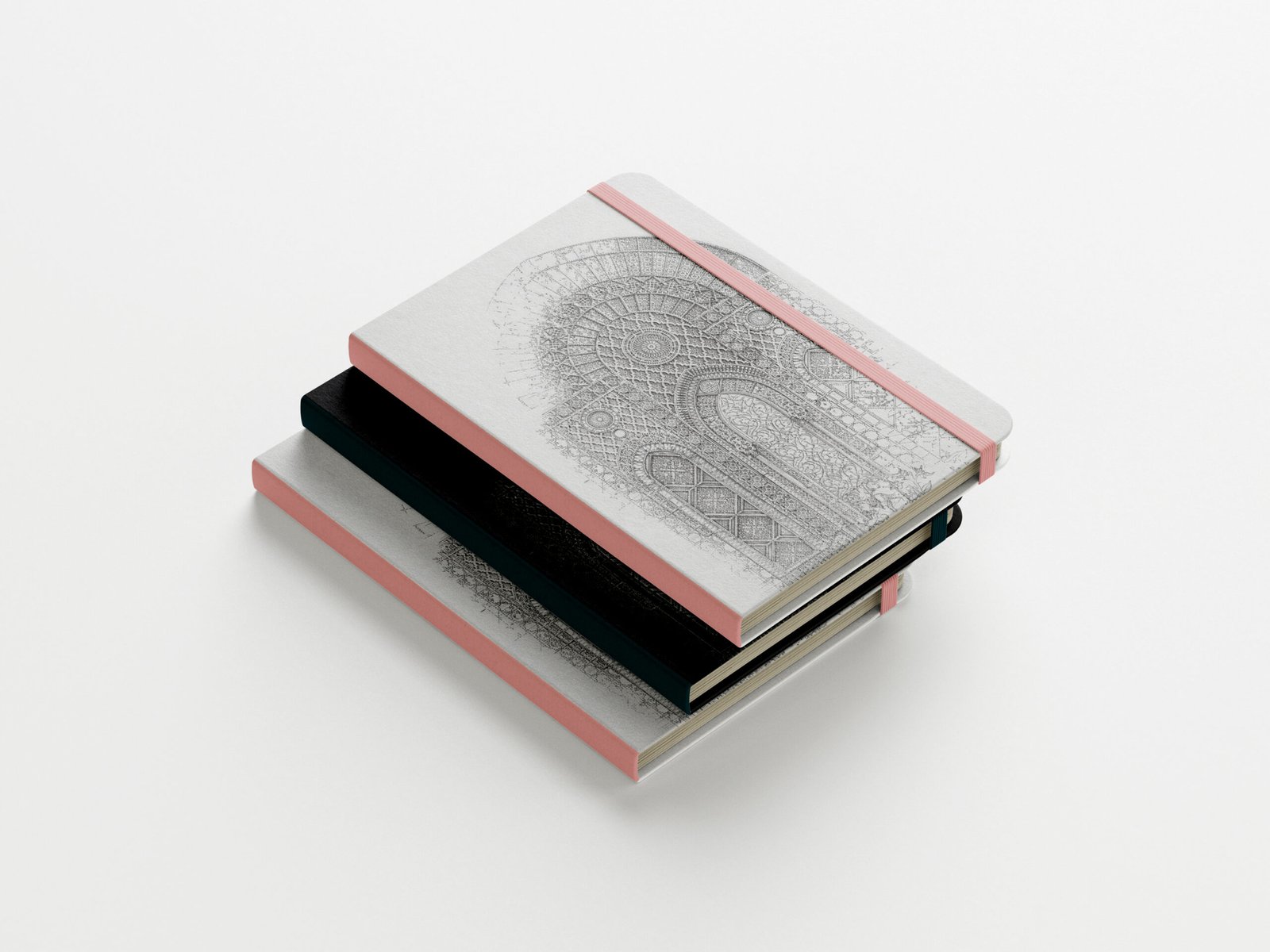 Printed Desgin A5 Hardcover Notebook Beige lined paper 100 sheet 120 GSM- free hand Sketch Desgin - Image 4